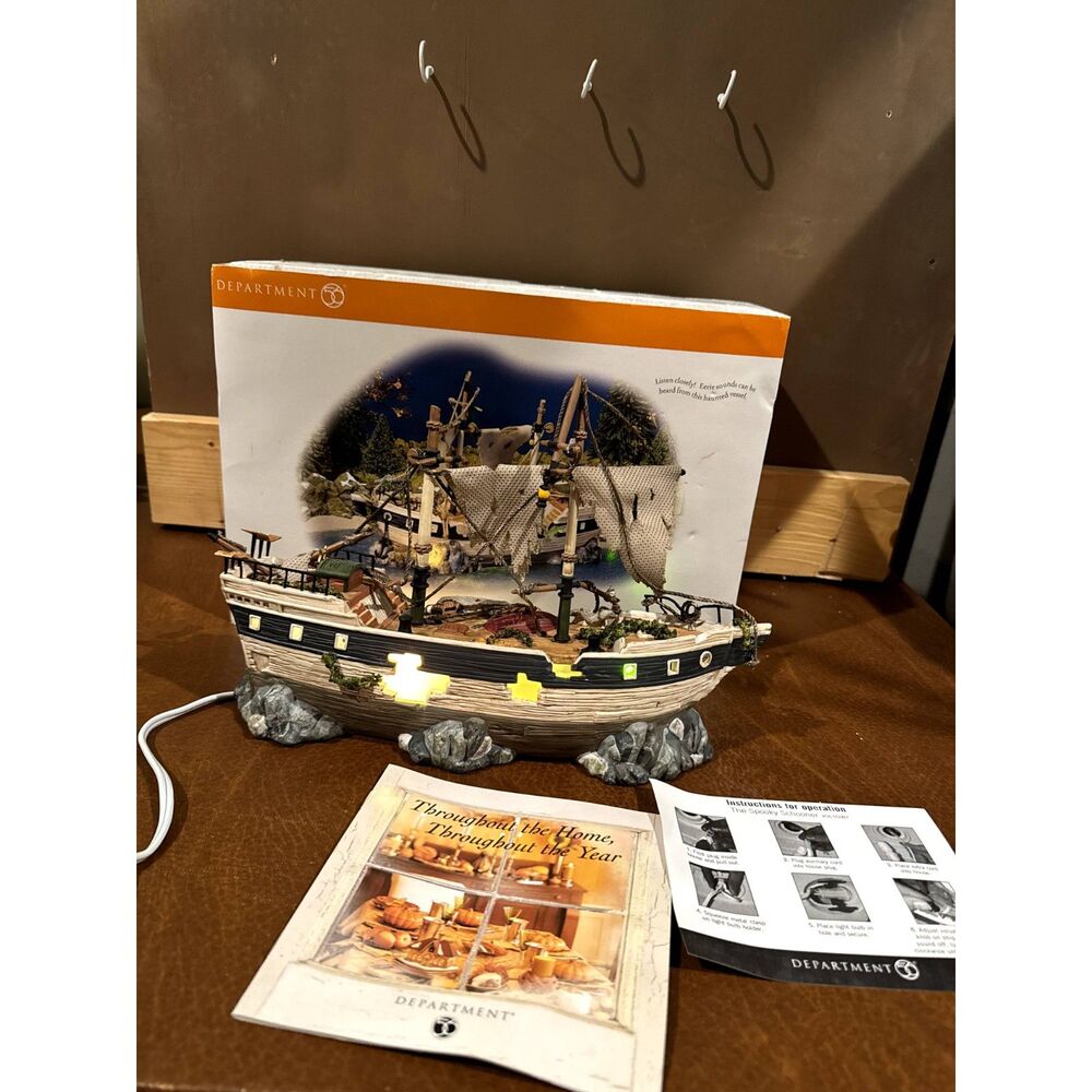 Dept 56 Snow Village Halloween "The Spooky Schooner" #55087